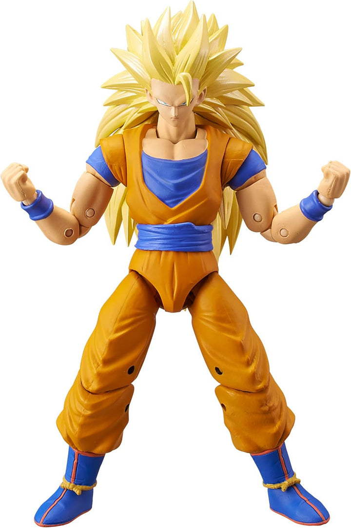 BANDAI - Dragon Ball Super - Dragon Stars Figura 17 Cm - Super-Saiyajin Blue Goku - Figura articulată Blue Goku - Licența oficială Dragon Ball - Jucărie pentru copii 4+ ani - 36780 Action figures Naty Shop Super Saiyan 3 Goku