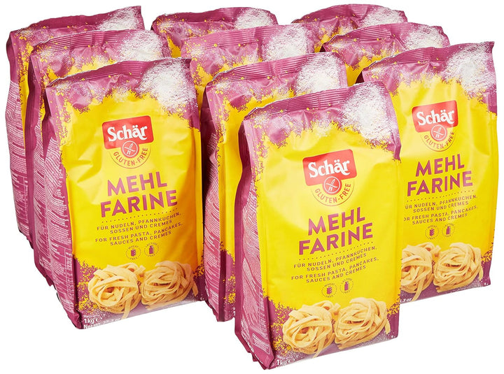 Mehl "Farine" - Basismehlmischung Glutenfrei 1Kg, 10Er Pack Amestec pentru copt si gatit Naty Shop