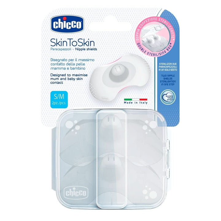Chicco Protector mamelon Skintoskin, silicon, transparent, 6 buc Accesorii Hrana si Alaptare Bebe Naty Shop
