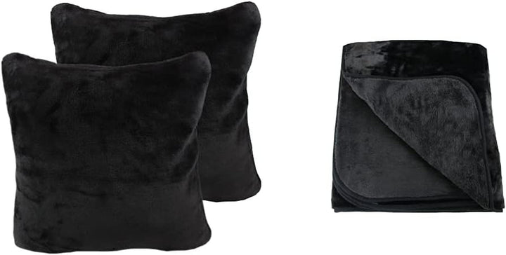 Amago - Pătură confortabilă, aspect cașmir, 220 X 240 Cm - antracit Paturi si Cuverturi Amago Negru Pătură confortabilă + față de pernă 220 X 240 Cm