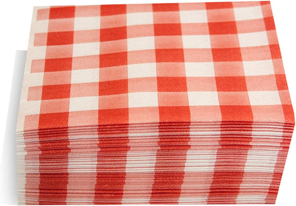 Lampă suspendată Ser41017705 Deluxe Bin Elegant, șervețel 40 X 40, AIRLAID, 1/4 fold, 50 șervețele, roșu Vichy