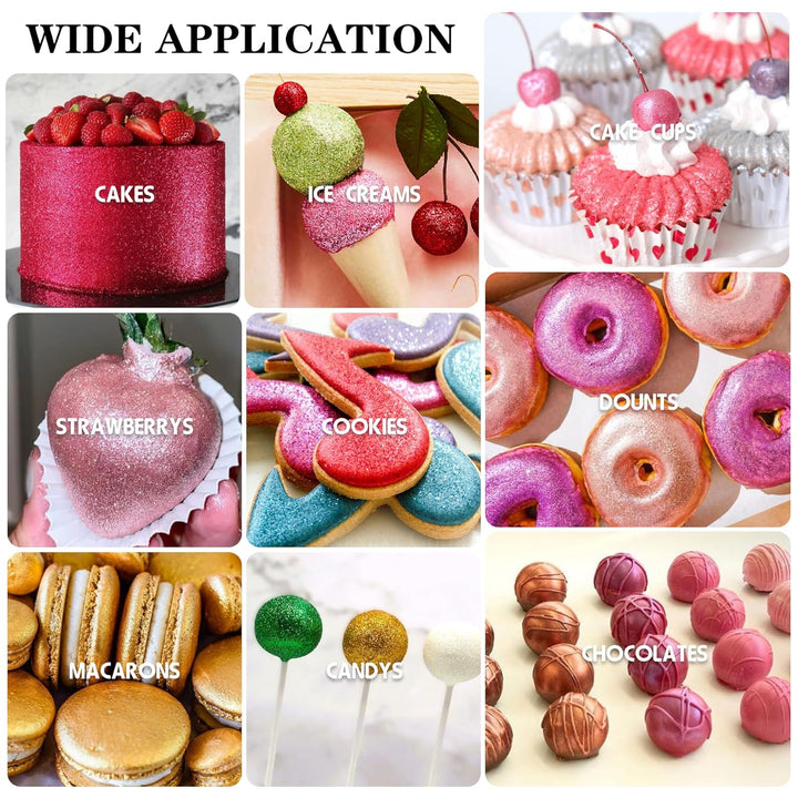 Glitter comestibil, praf, diverse culori, 30 grame Naty Shop