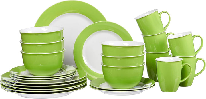 Ritzenhoff & Breker Kombiset Doppio, 24-Teilig, Grau Seturi vesela masa Naty Shop Grün Kombiset