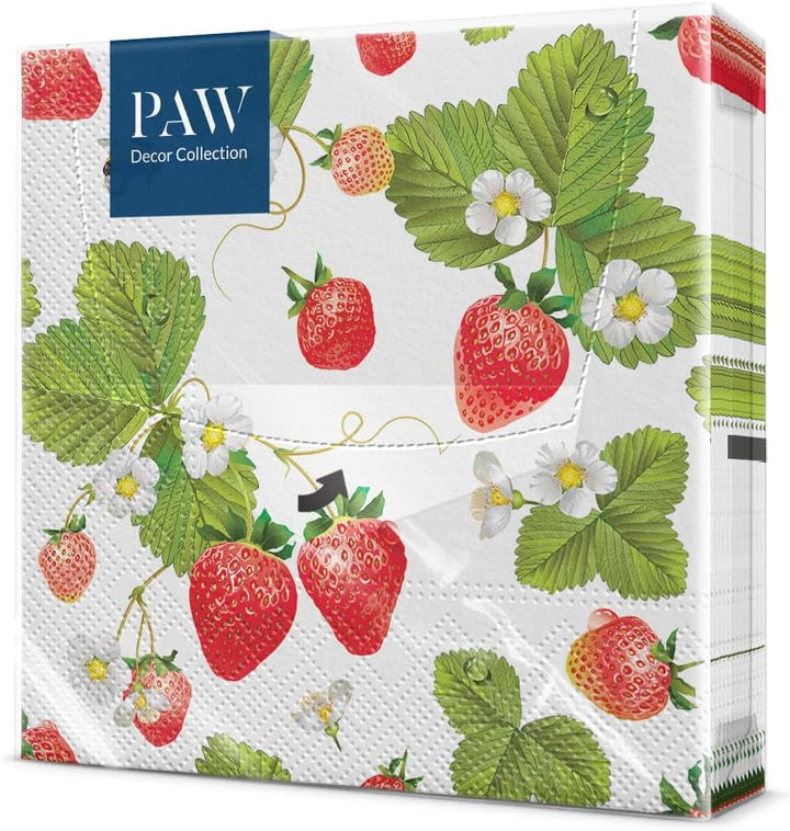 PAW - Șervețele 3 straturi (33 X 33 Cm) I 20 bucăți I Perfect pentru zile de naștere, petreceri, nunți, comuniuni și sărbători I Decorațiuni de masă șervețele de hârtie colorate - Monkey Jungle Fauna & Flora I Monkey Fun