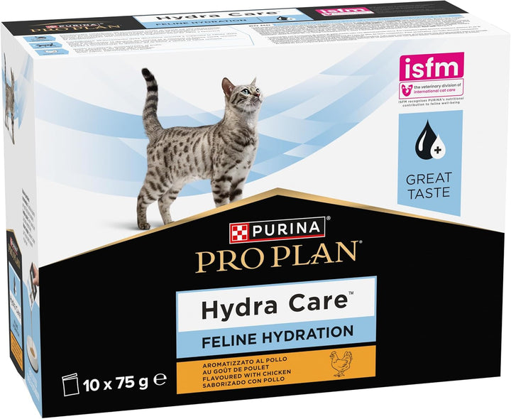 Hrană pentru pisici PRO PLAN HC Hydra Care, 10 X 75 G