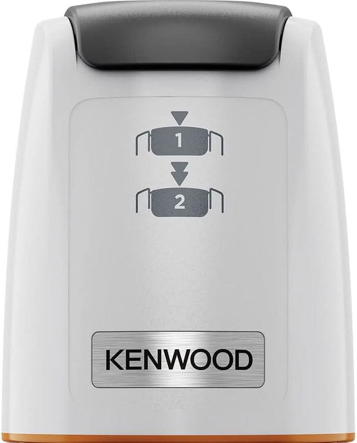 Kenwood Easychop CHP61.000WH, Zerkleinerer Mit Vier Klingen, Schüssel 0,5 L, Druckantrieb, 2 Geschwindigkeiten, Rutschfester Ring, Spülmaschinenfest, Eisbrecher, 500 W, Weiß Bucatarie Naty Shop