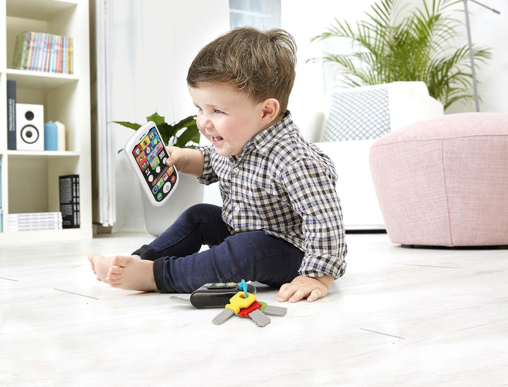 My Duo High-Tech Phone + Key - Un telefon și o cheie foarte realiste. - Jucărie pentru proiecte de învățare multiple de la 12 luni Jucarii Bebe Naty Shop