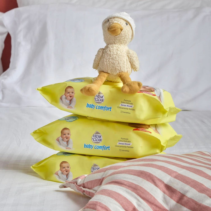 Milleusi Classic Fresh & Clean, Șervețele umede, 72 buc Servetele Umede Bebelusi Naty Shop