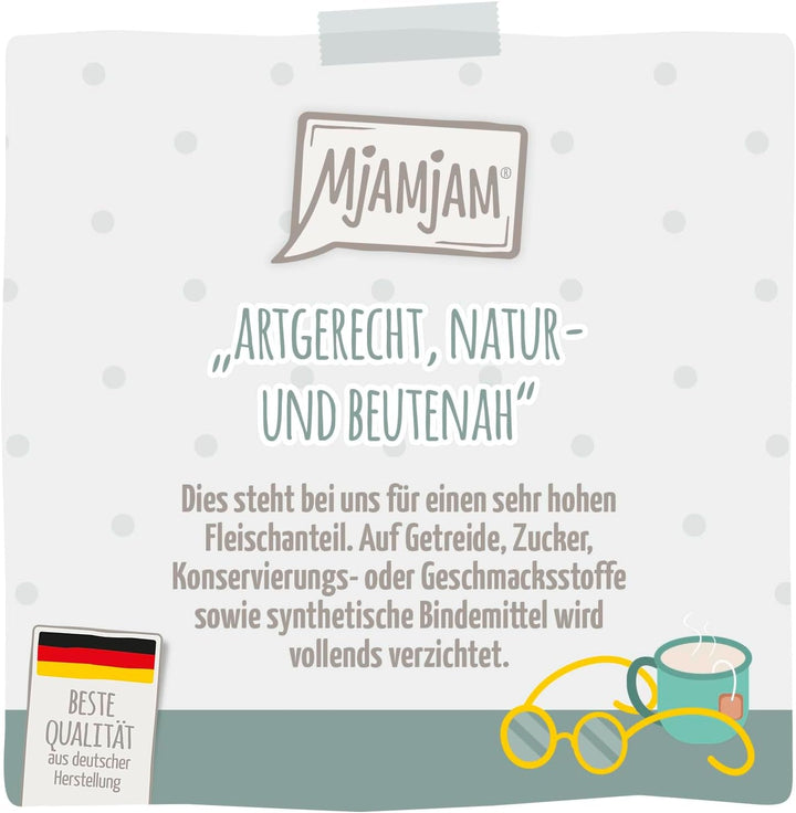 Mjamjam - Hrană umedă premium pentru pisici - Senior - Juicy Chicken, 6Pack (6X800G), fără cereale