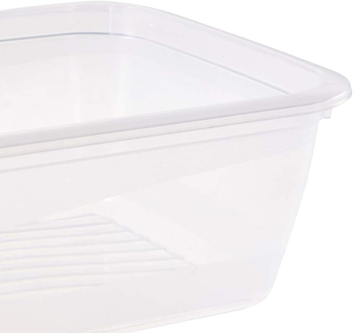 Keeeper set de 3 borcane pentru păstrarea alimentelor, 3 x 1,25 l, 20,5 x 15,5 x 6,5 cm, Fredo Fresh, albastru transparent Cutii depozitare alimente Naty Shop