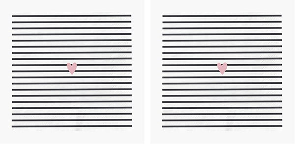 Șervețele Grafik-Werkstatt cu dicton 20 bucăți 25 cm X 25 cm Inimă albă-neagră (pachet cu 2)