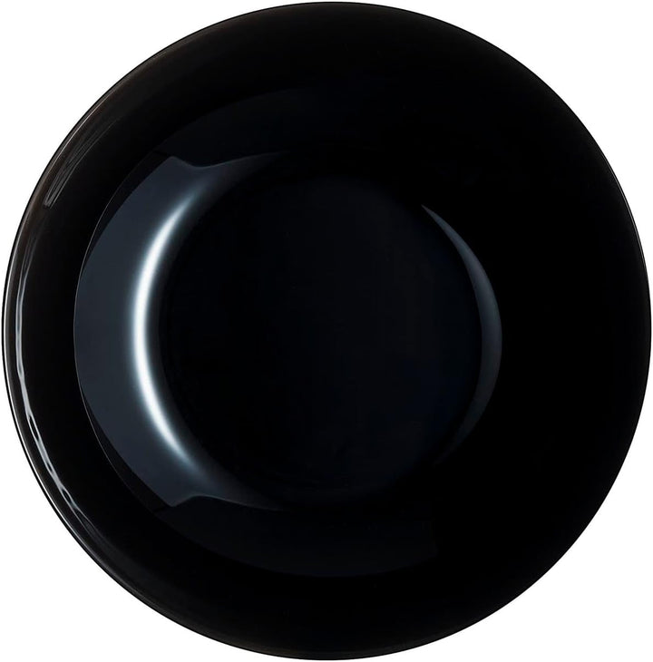 Arcopal Zelie Black Glasgeschirr-Set, 12-Teilig, 4-Sitzer, Schwarz Seturi vesela masa Naty Shop