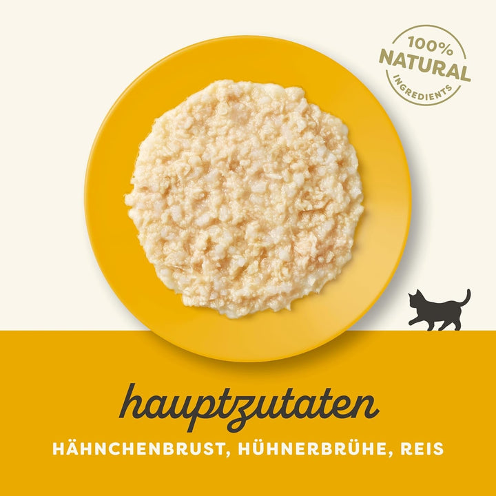 Applaws 100% hrană umedă naturală pentru pisoi, piept de pui în bulion - pachet cu 12 pungi de X 50G