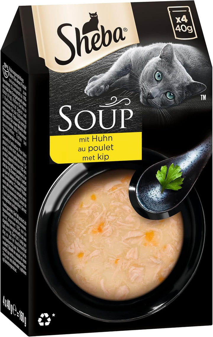 Sheba Multipack Soup - Hrană umedă pentru pisici într-o pungă porționată - Ton - 40 X 40G