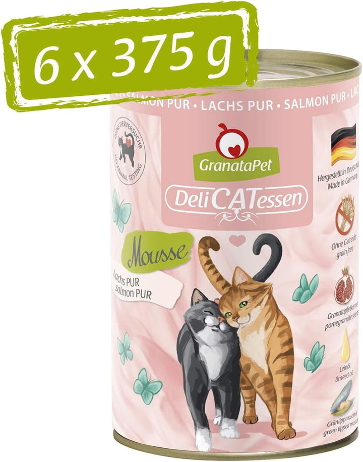 Granatapet Delicatessen Chicken PUR, hrană umedă pentru pisici, hrană fără cereale & fără zahăr adăugat, hrană pentru pisici cu conținut ridicat de carne & uleiuri de înaltă calitate, 6 X 400 G