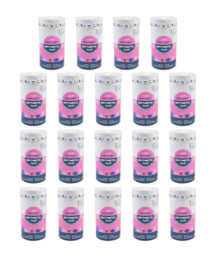 Nosugarsugar Erythrit Puder Streudose - Puderzuckerersatz Kalorienfrei, 19Er Pack (19 X 250 G) Indulcitori Naty Shop