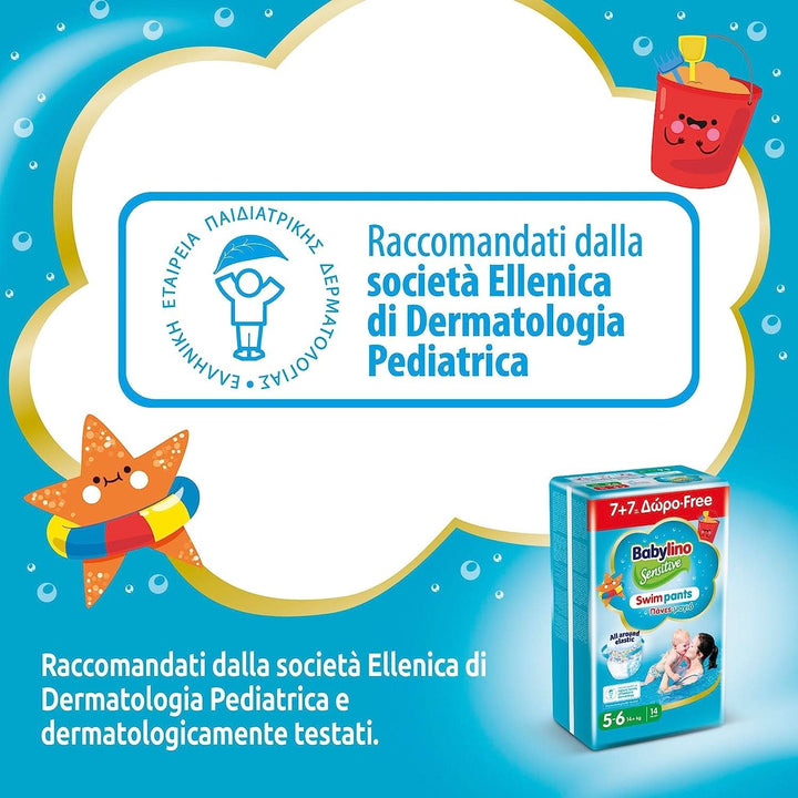 Pantaloni de înot Sensitive, scutece pentru mare și piscină Mama si Copilul Naty Shop