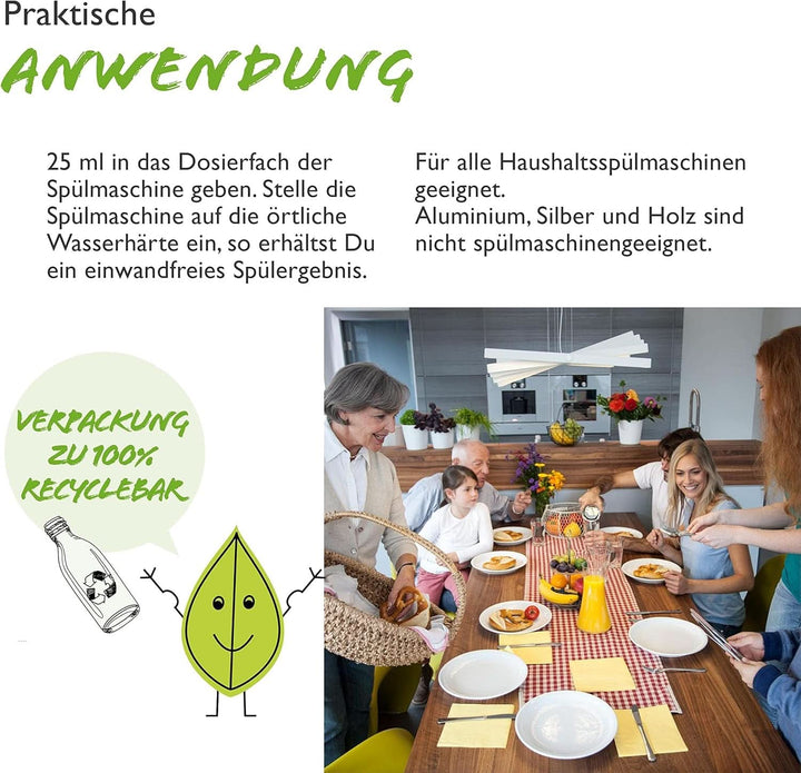 Almawin eco, praf de spălat vase 2,8kg, 112 spalari, dozabil pentru diferite cantități de vase Naty Shop