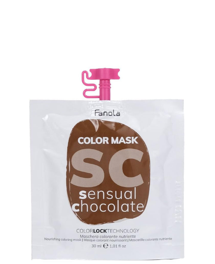 Fanola Colour Mask Sensual Chocolate 30 ml Masca de par Naty Shop Titlu implicit
