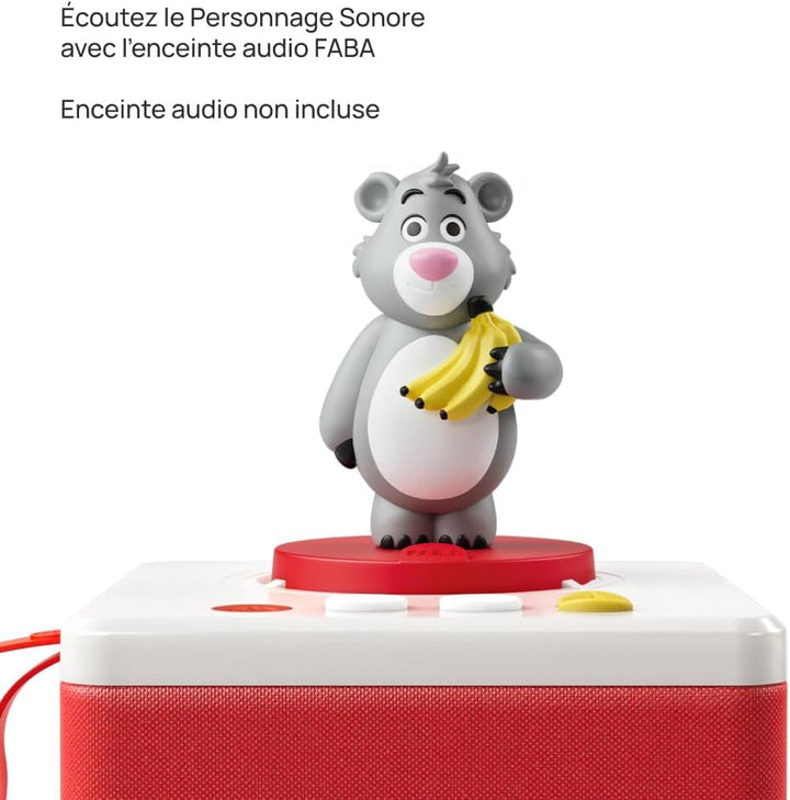 Figura cu sunet, Cartea Junglei și o altă poveste... - Versiune franceză - Copii 4-6+ - Basme și povești sonore - Jucării, conținut educațional Jucarii Bebe Naty Shop