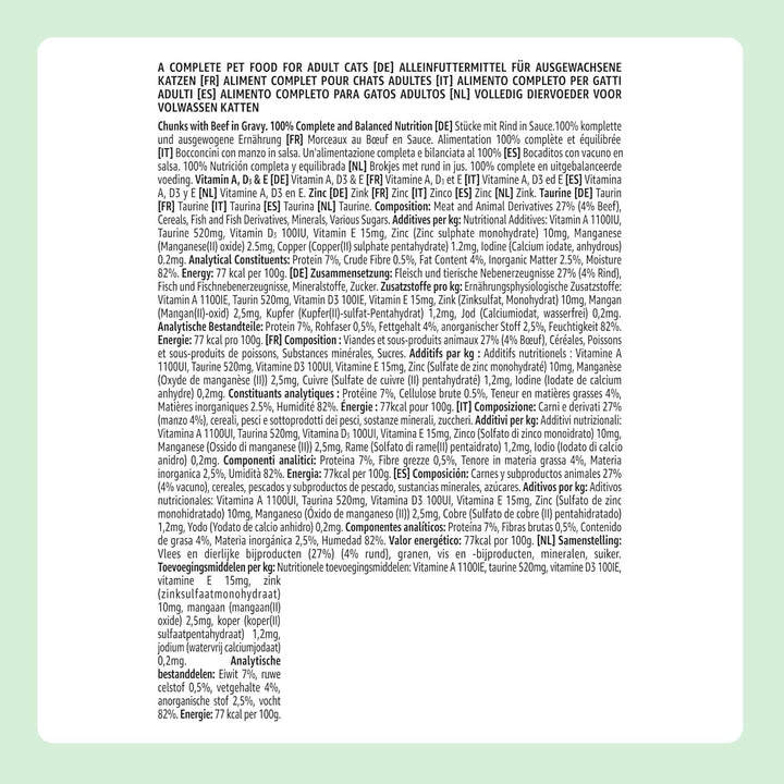 By Amazon hrană pentru pisici, umedă, fără cereale, conservă, bucăți de pui în jeleu, 12 X 405 G