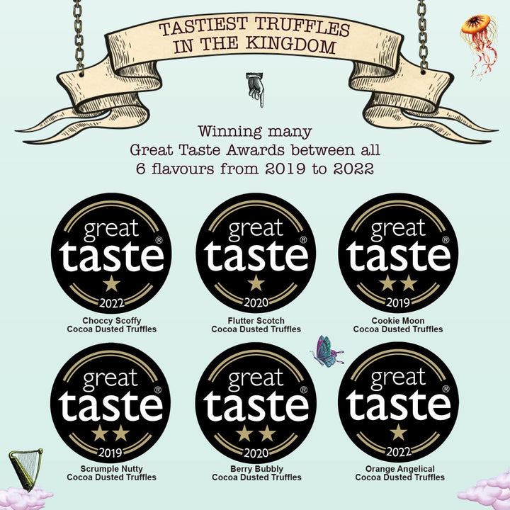 Monty Bojangles Taste Adventures Sortiment de ciocolată cu praf de cacao, 315 grame Bomboane de Ciocolata Naty Shop