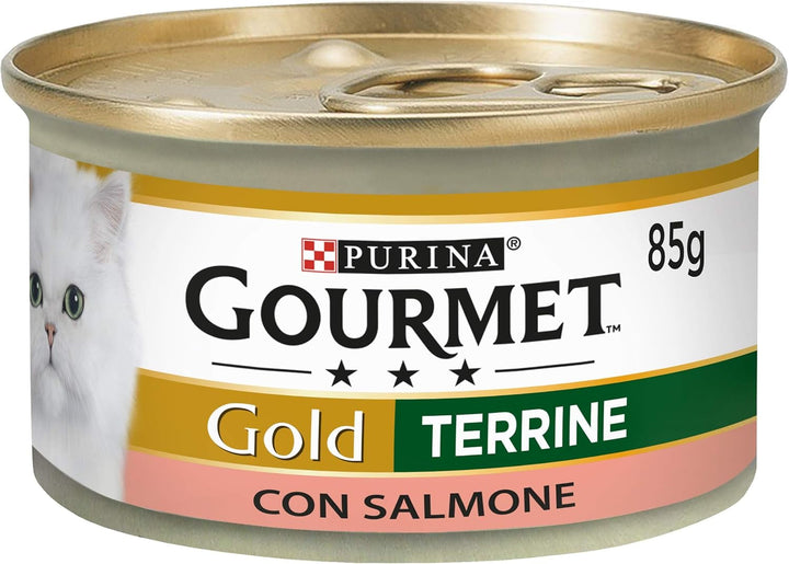 Purina Gold Pâté Moist Cat Lamb And Duck, 24 cutii la 85 G