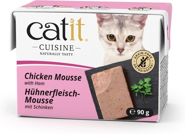 Catit Cuisine - Hrană umedă premium pentru pisici - Pateu cu ton și sardine, Hrană completă, 95G, Fără cereale, Conținut ridicat de pește