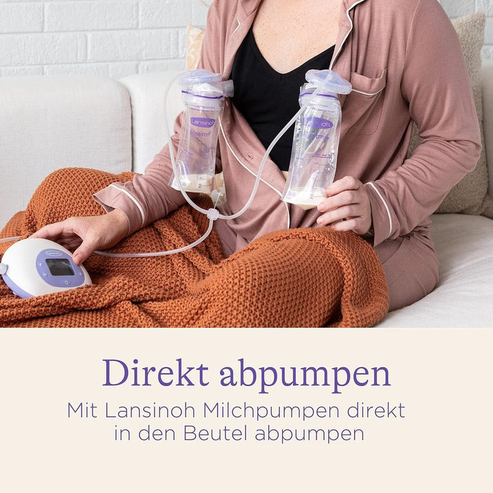Lansinoh Muttermilchbeutel - 25 Stück - Zum Sicheren Aufbewahren Und Einfrieren Von Muttermilch - Hygienisch & Platzsparend Accesorii Hrana si Alaptare Bebe Naty Shop