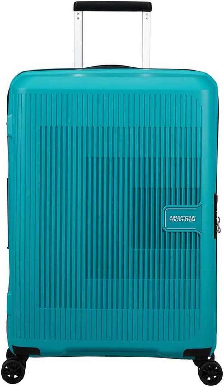 American Tourister Aerostep - Spinner L, Valiză extensibilă, 77 cm, 101.5/109 L, Portocaliu (Portocaliu aprins) Bagaje și echipament de călătorie Naty Shop Turcoaz (turcoaz tonic) M (67 Cm - 66.5/72.5 L)