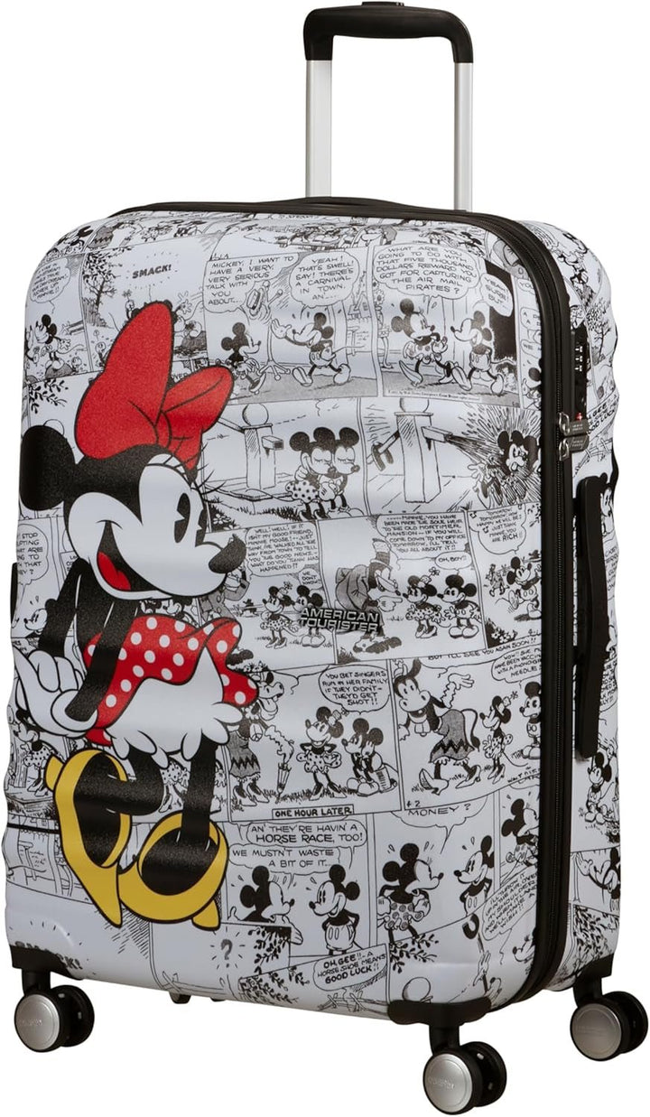 American Tourister Wavebreaker Disney - Spinner S, bagaje pentru copii, 55 cm, 36 L, multicolor (Donald Blue Kiss) Bagaje și echipament de călătorie Naty Shop Multicolor (Minnie Comics Alb) Spinner M (67 Cm - 64 L) Mat Shell Disney