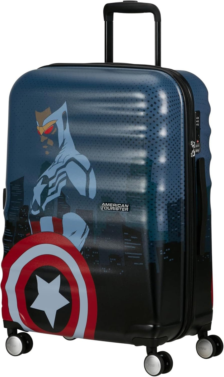 American Tourister Wavebreaker Disney - Spinner S, bagaje pentru copii, 55 cm, 36 L, multicolor (Donald Blue Kiss) - Naty Shop