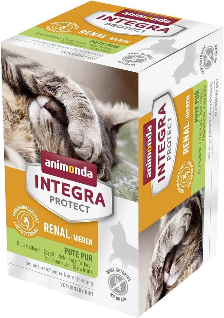Animonda INTEGRA PROTECT Hrană umedă pentru pisici Sensitive Pure Pork (16 X 100G), recomandată de veterinari pentru alergii alimentare, hrană dietetică dezvoltată de veterinari pentru pisici adulte
