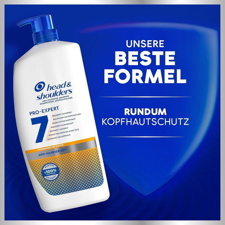 Head & Shoulders PRO-EXPERT 7 Șampon anti-mătreață îmbogățit cu cafeină Duș și baie Head & Shoulders