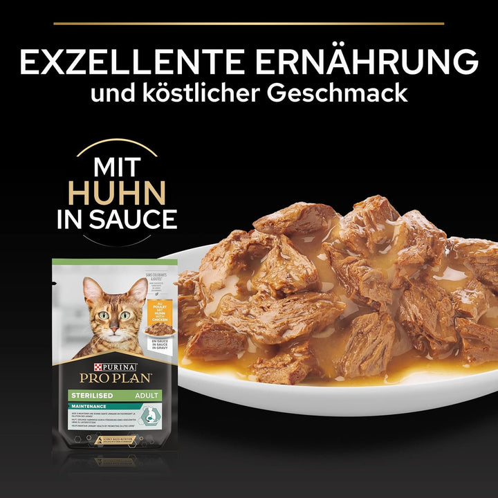 Pro Plan Sterilised Cat Food umedă, cu pui 26Pack (26X85 G)