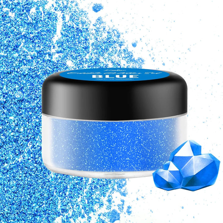 Glitter comestibil, 10 grame, diverse culori Glitter Naty Shop Albastru