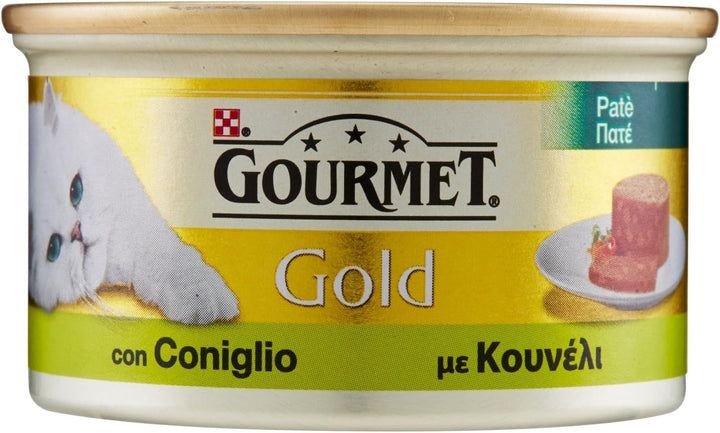 Hrană umedă pentru pisici Purina Gold Mousse cu pește oceanic 24 cutii 85G, cutie 24 X 85G