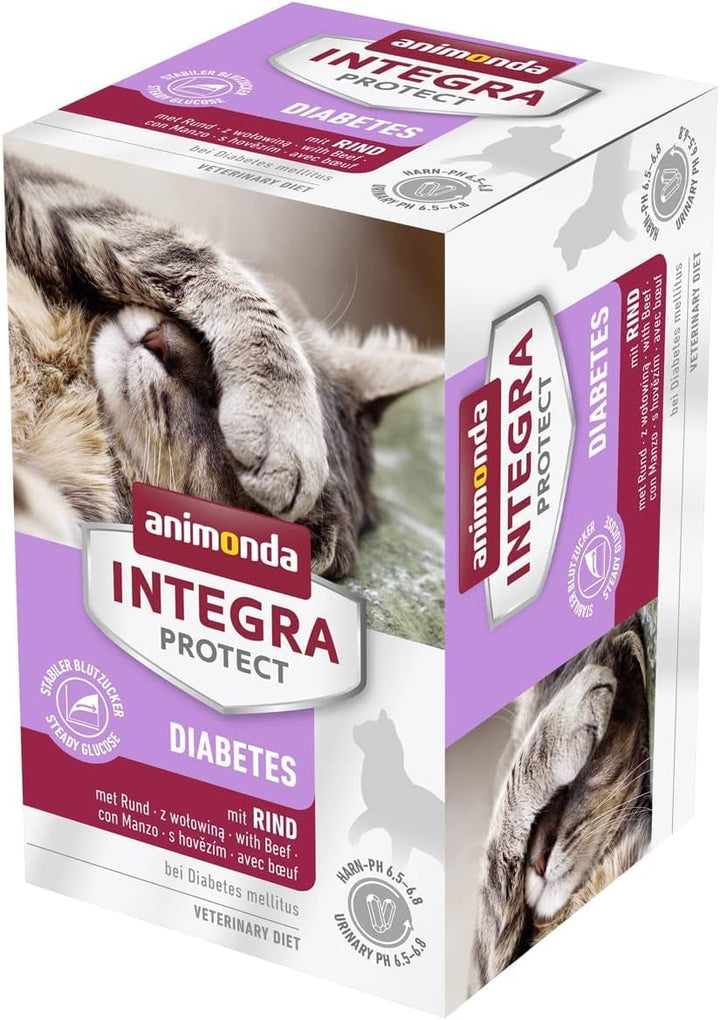 Animonda INTEGRA PROTECT Hrană umedă pentru pisici Sensitive Pure Pork (16 X 100G), recomandată de veterinari pentru alergii alimentare, hrană dietetică dezvoltată de veterinari pentru pisici adulte