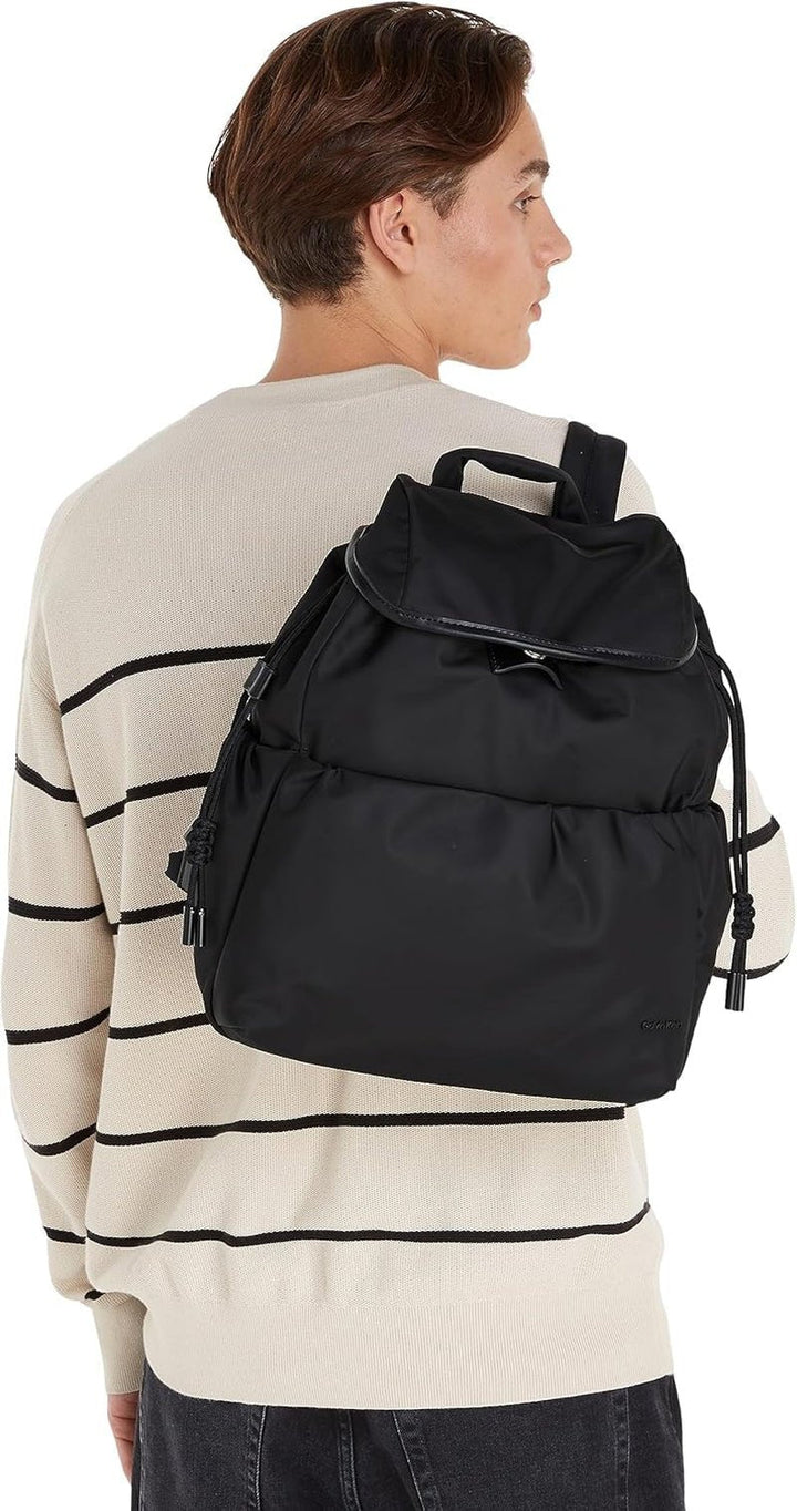 Calvin Klein CK NYLON BACKPACK Rucsacuri pentru femei, Black (Ck Black), OS Genti Femei Naty Shop