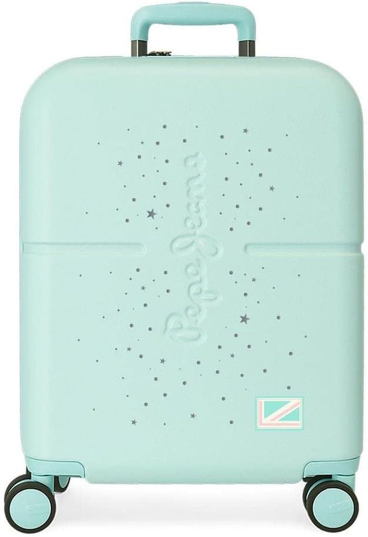 Cărucior de cabină Pepe Jeans Jane, 40 x 55 x 20 cm, negru, 40x55x20 cms, valiză de cabină Bagaje și echipament de călătorie Naty Shop Turcoaz Geantă extensibilă
