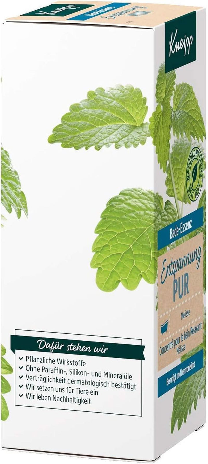 Kneipp Bade, ulei de baie cu ulei esențial natural de melissa indiană și extract de balsam de lămâie, 100 ml Naty Shop