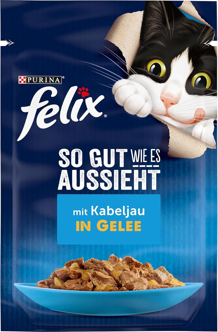 FELIX so Good How It Looks Hrană pentru pisici umedă în jeleu, cu pui, 26Pack (26 X 85G)