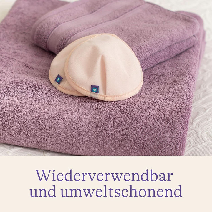 Lansinoh Waschbare Stilleinlagen Hellrosa & Schwarz - 8 Stück Inkl. Wäschenetz - Ultrasaugfähig, Superweich Und Wiederverwendbar Accesorii Hrana si Alaptare Bebe Naty Shop