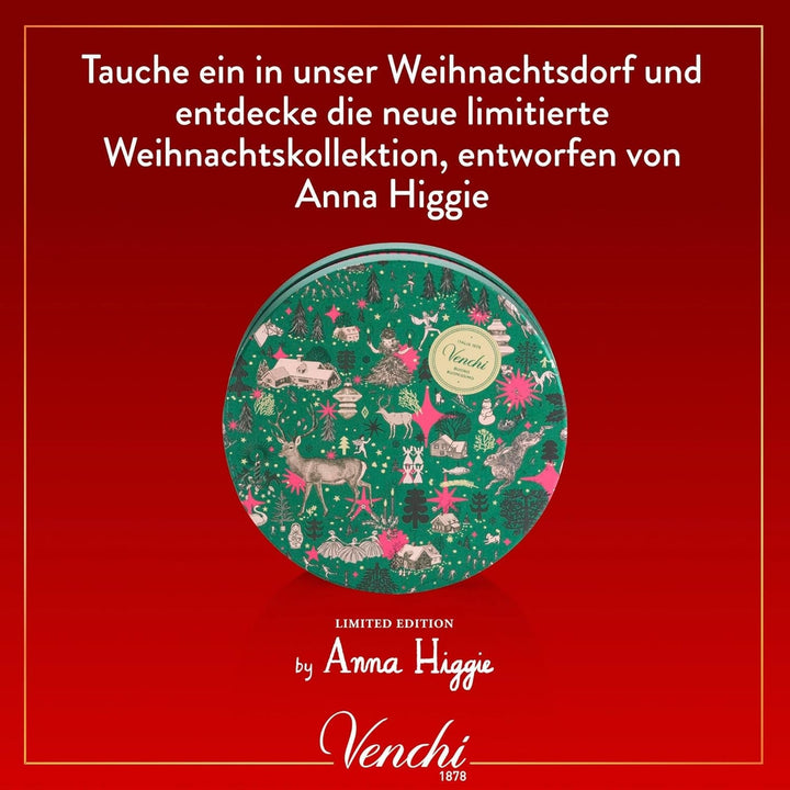 Venchi, colecția de Crăciun - Cutie cadou cu ciocolată asortată, 704 grame Bomboane de Ciocolata Naty Shop