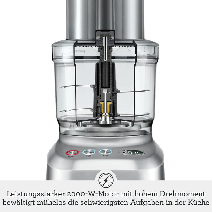 Sage Appliances SFP820 the Kitchen Wizz Peel Und Dice, Küchenmaschine, 2000 Watt Mama si Copilul Naty Shop