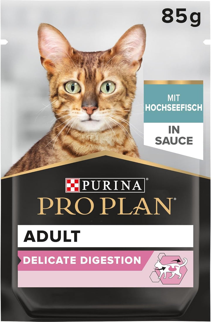 Pro Plan Cat Delicate Nutri Savour Hrană umedă pentru pisici, cu curcan, pachet de 26 (26 X 85 G)