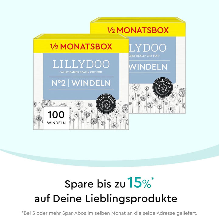LILLYDOO Scutece prietenoase cu pielea, mărimea 2 (4-8 kg) Mama si Copilul Naty Shop