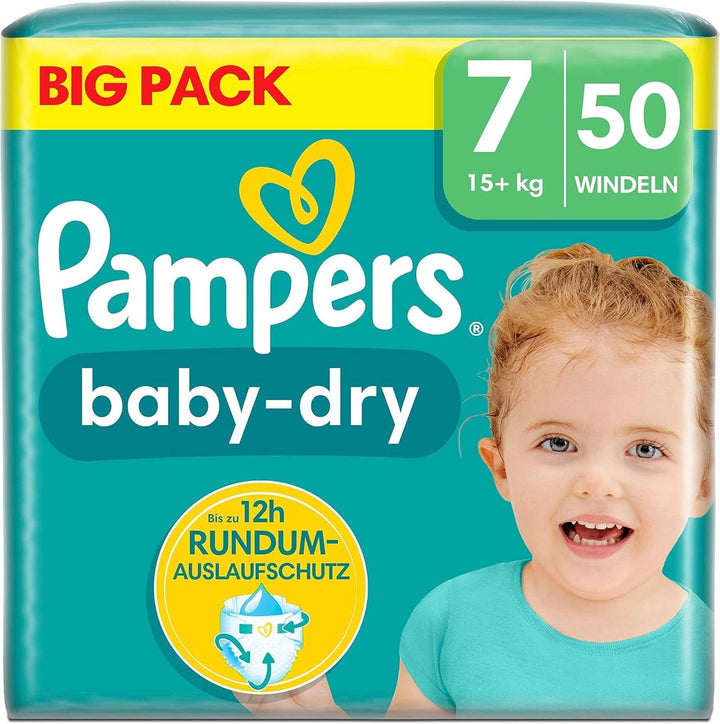 Scutece Pampers, versiunea clasica, diverse marimi Mama si Copilul Naty Shop 7 (50 buc), model nou