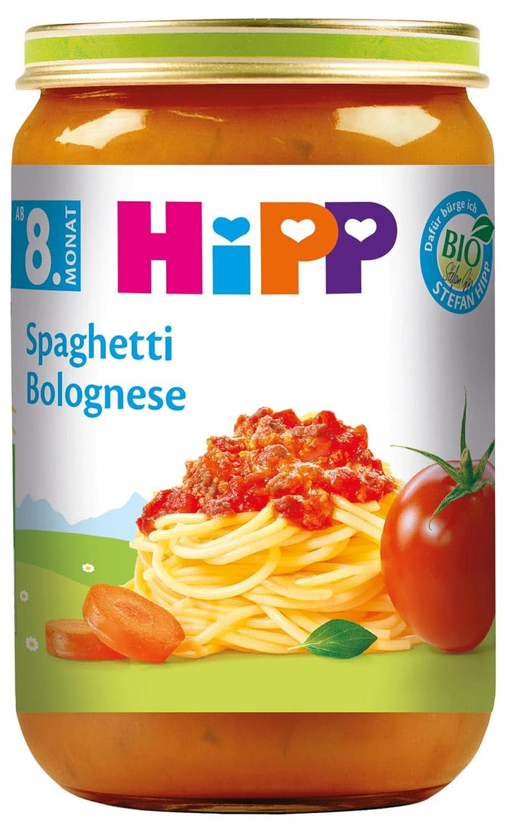 Hipp Spaghetti Bolognese, pachet de 6 (6 X 220 grame) Mama si Copilul Naty Shop