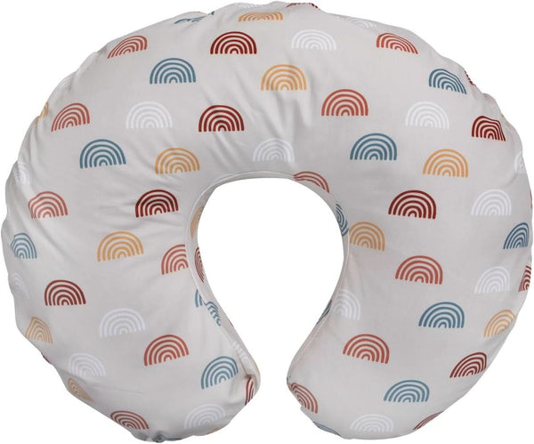 Boppy Original Support Suport pentru alăptare Rainbow pentru bebeluși, formă ergonomică cu căptușeală, confort pentru mamă și copil Accesorii Hrana si Alaptare Bebe Naty Shop Rainbow